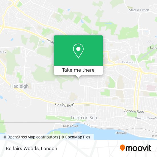 Belfairs Woods map