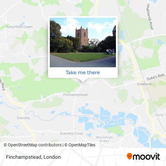 Finchampstead map