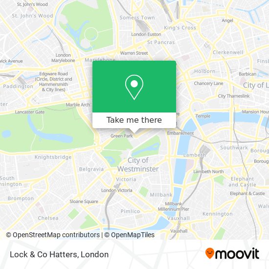 Lock & Co Hatters map