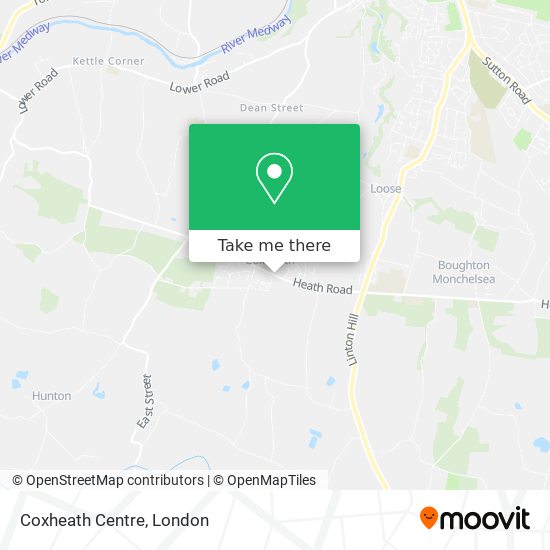 Coxheath Centre map