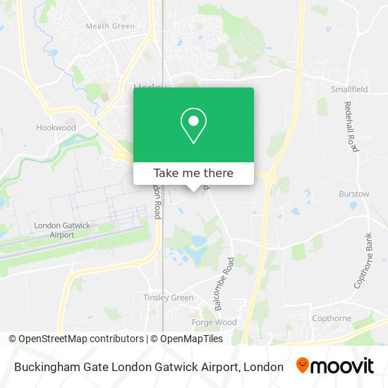Buckingham Gate London Gatwick Airport map