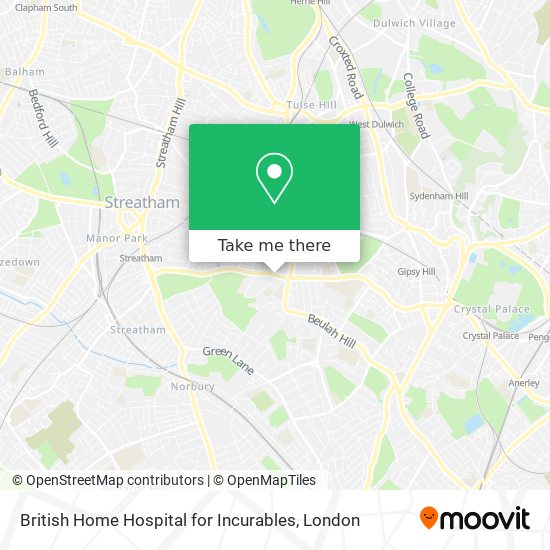 British Home Hospital for Incurables map