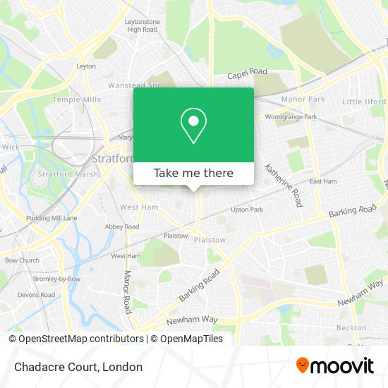 Chadacre Court map