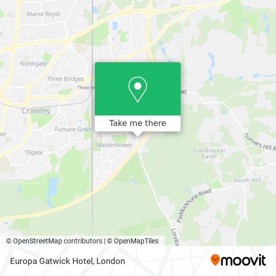 Europa Gatwick Hotel map