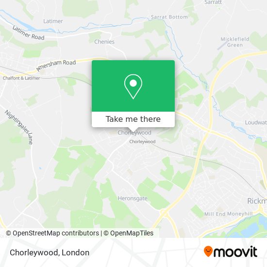 Chorleywood map