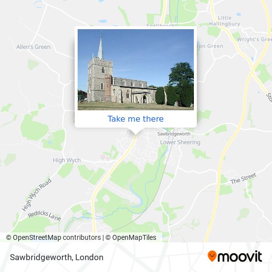 Sawbridgeworth map