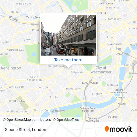 Sloane Street map