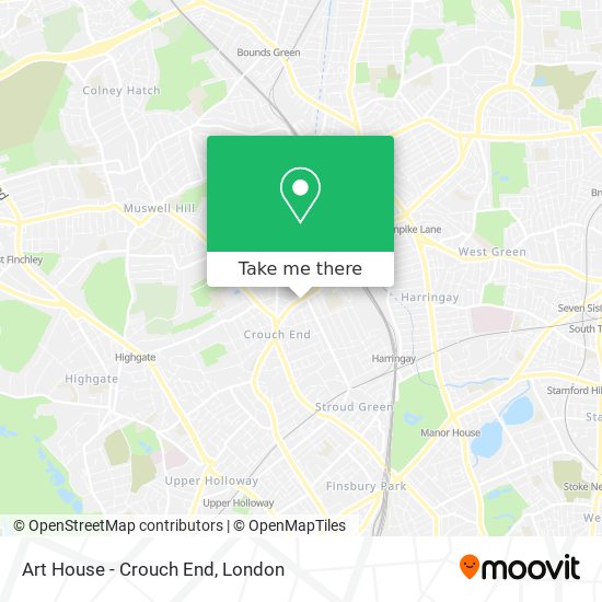 Art House - Crouch End map