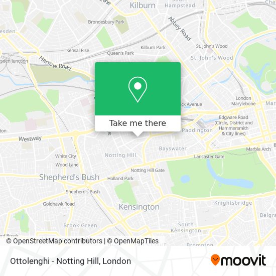 Ottolenghi - Notting Hill map