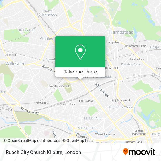 Ruach City Church Kilburn map