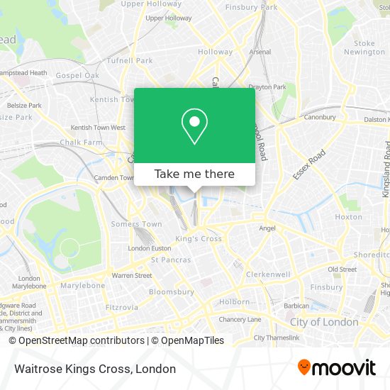 Waitrose Kings Cross map