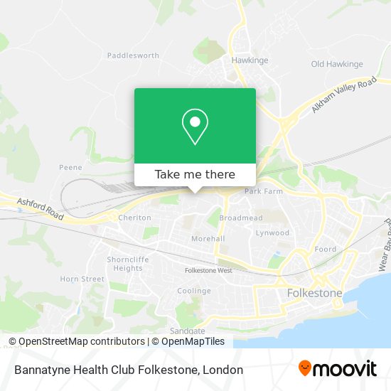 Bannatyne Health Club Folkestone map