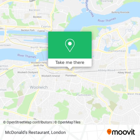 McDonald's Restaurant map