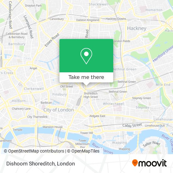 Dishoom Shoreditch map