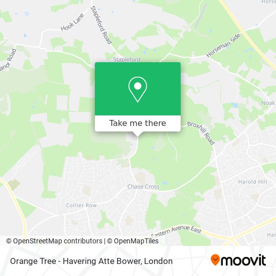 Orange Tree - Havering Atte Bower map