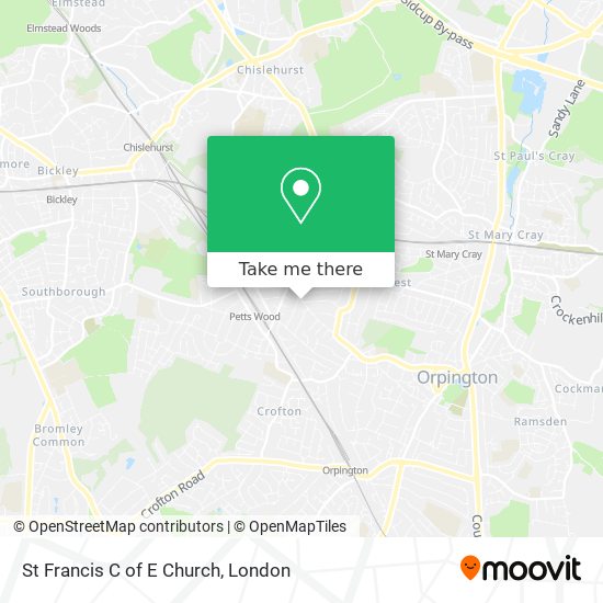 St Francis C of E Church map