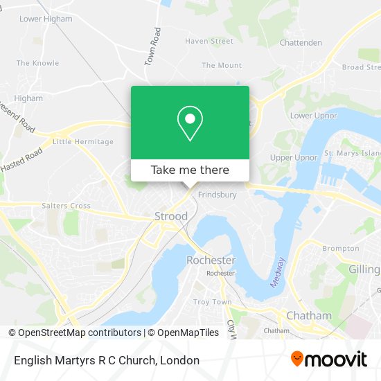 English Martyrs R C Church map