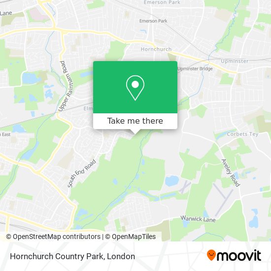 Hornchurch Country Park map