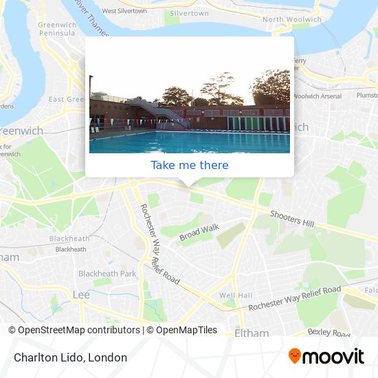 Charlton Lido map
