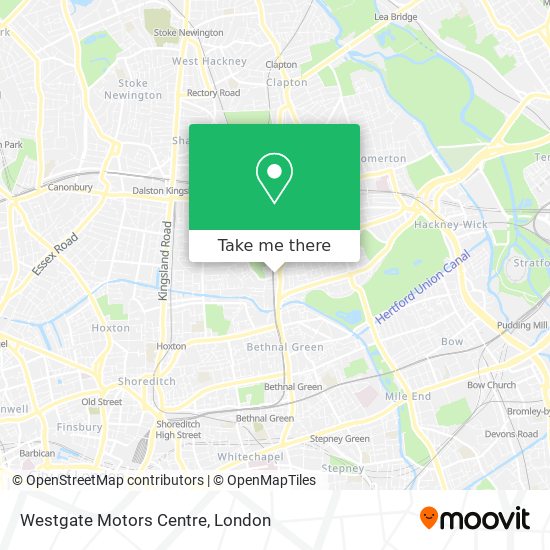 Westgate Motors Centre map