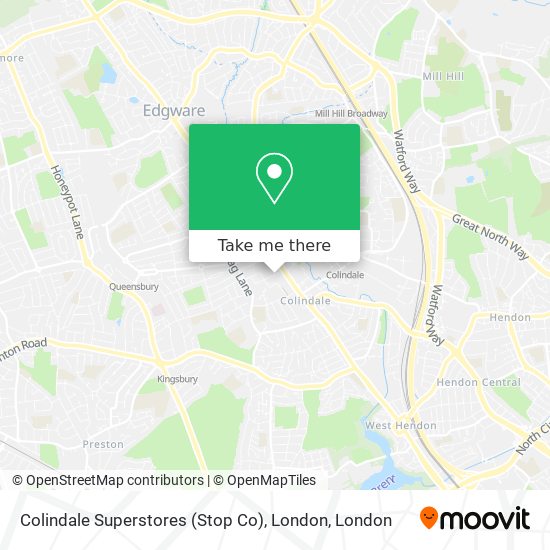 Colindale Superstores (Stop Co), London map