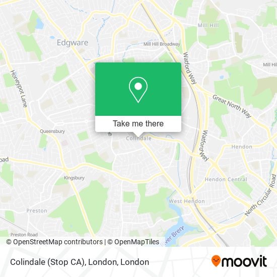 Colindale (Stop CA), London map