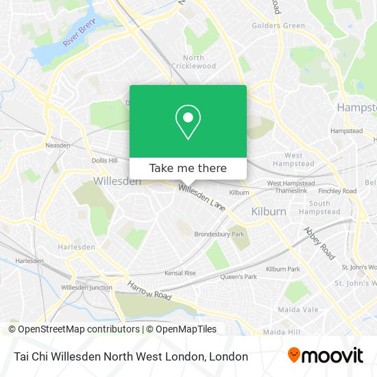 Tai Chi Willesden North West London map