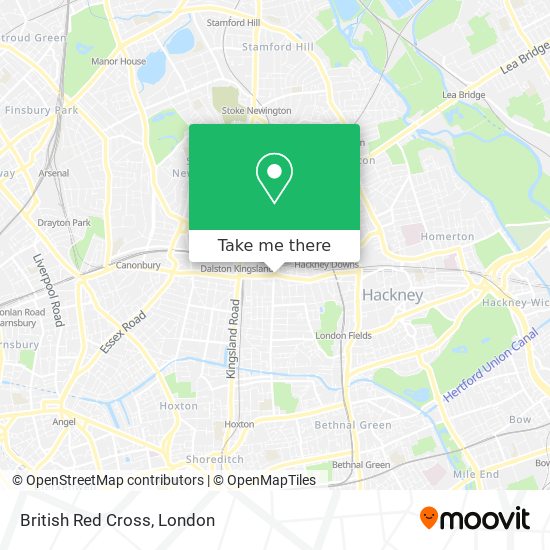 British Red Cross map