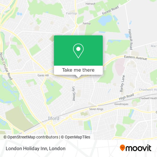 London Holiday Inn map