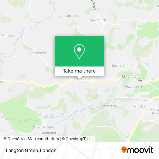 Langton Green map