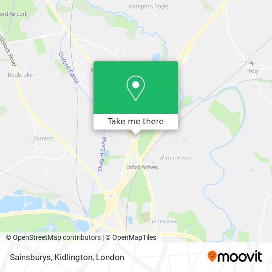 Sainsburys, Kidlington map