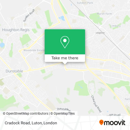 Cradock Road, Luton map
