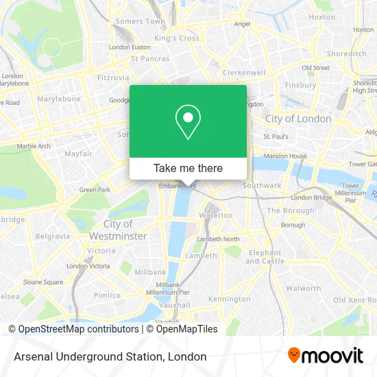How to Get to Arsenal Underground Station in Waterloo by Bus, Tube or ...