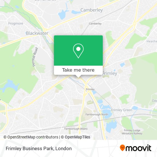Frimley Business Park map