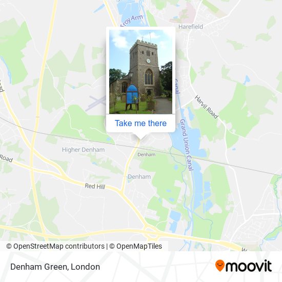 Denham Green map