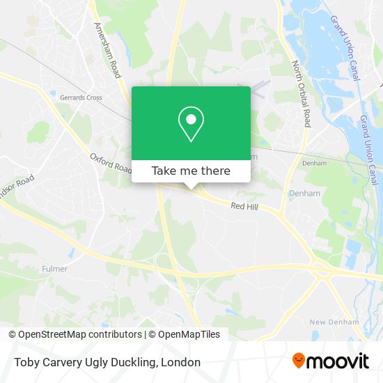 Toby Carvery Ugly Duckling map