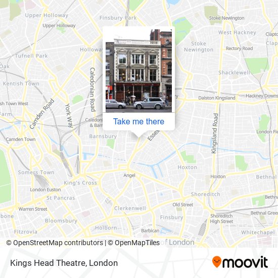 Kings Head Theatre map