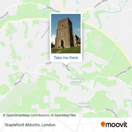 Stapleford Abbotts map