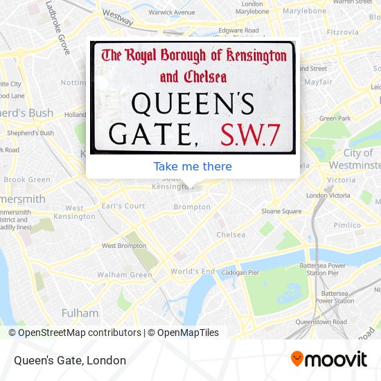 Queen's Gate map