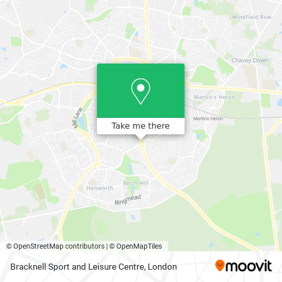 Bracknell Sport and Leisure Centre map