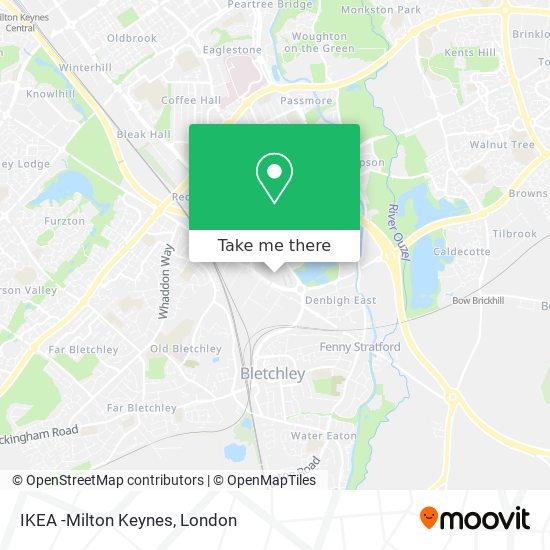 IKEA -Milton Keynes map