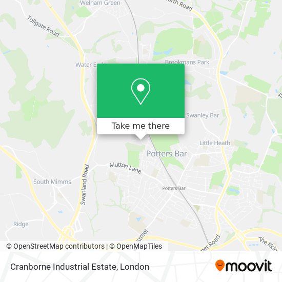 Cranborne Industrial Estate map