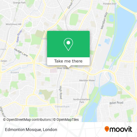 Edmonton Mosque map