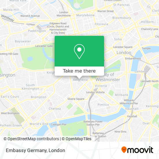 Embassy Germany map