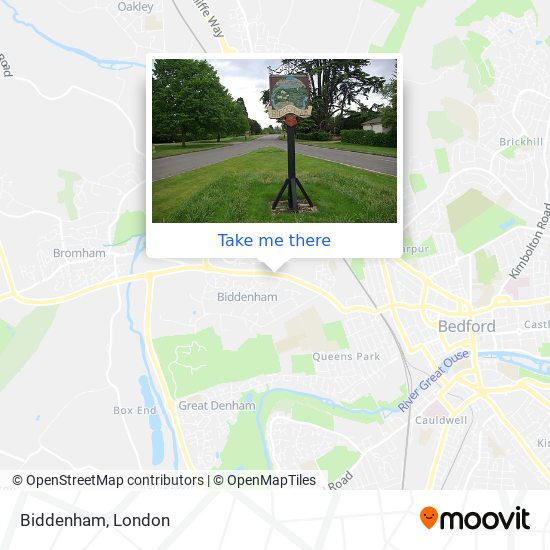 Biddenham map