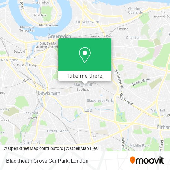 Blackheath Grove Car Park map