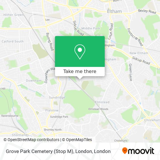 Grove Park Cemetery (Stop M), London map
