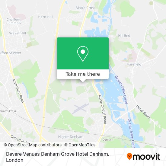 Devere Venues Denham Grove Hotel Denham map