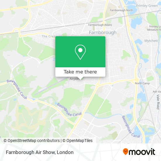 Farnborough Air Show map