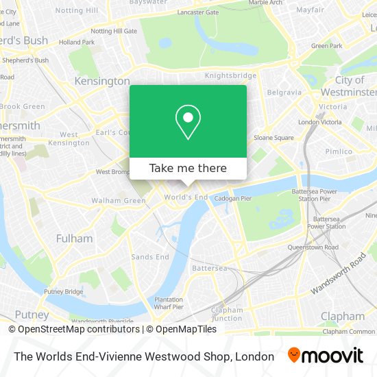 The Worlds End-Vivienne Westwood Shop map